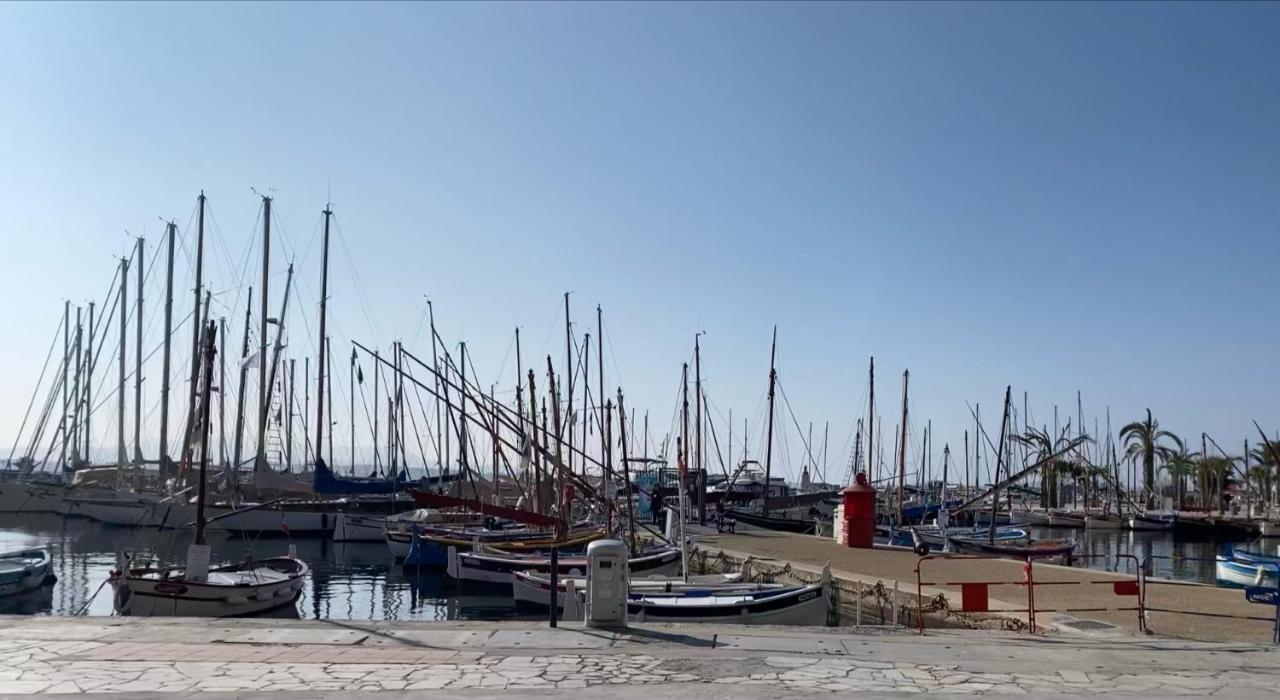 Les Nuits Etoilees, Studio Terrasse Apercu Mer, Tres Lumineux, Ac, 100M Du Port Sanary Buitenkant foto